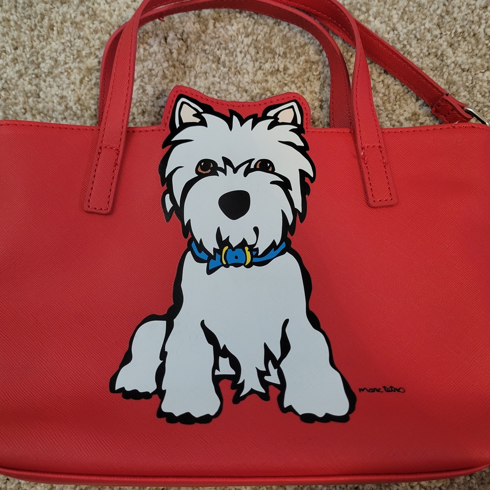 Marc Tetro Westie Red Dog Carrier Tote